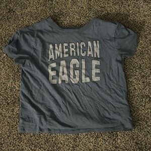 blue american eagle flowy top